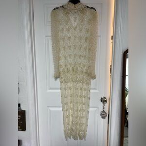 Jessica McClintock Ivory Beaded Bridal Gown